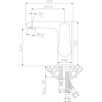 Смеситель Rossinka для раковины W35-11