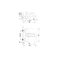 Смеситель для ванны Lemark Unit LM4502C