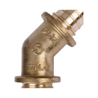 Аксиальный угольник для труб из сшитого полиэтилена STOUT 45 гр 32 SFA-0031-000032 RG008S7FQBFTV2