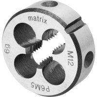 Плашка М12x1,75 мм, Р6М5 MATRIX 77096