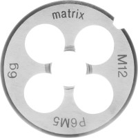 Плашка М12x1,75 мм, Р6М5 MATRIX 77096