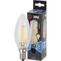 Светодиодная лампа ЭРА F-LED B35-7W-840-E14 филамент, свеча, нейтральный Б0027943