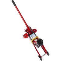 Гидравлический подкатной домкрат 2т +кейс /красный/ /подъем 310 мм/ AUTOVIRAZH AV-075202