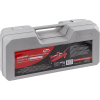 Гидравлический подкатной домкрат 2т +кейс /красный/ /подъем 310 мм/ AUTOVIRAZH AV-075202