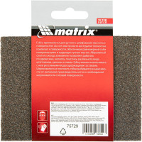 Губка для шлифования (120х90х25 мм; P80; трапеция; мягкая) MATRIX 75729