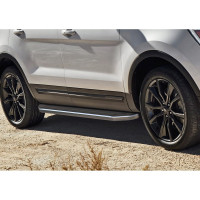 Пороги "Premium" Rival для Ford Explorer V 2010-2019, 193 см, 2 шт., алюминий, A193ALP.1802.1