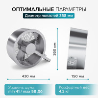 Напольный вентилятор Stadler Form Q fan metal Q-002