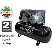 Поршневой воздушный компрессор 270л 1300л/мин WIEDERKRAFT WDK-92712