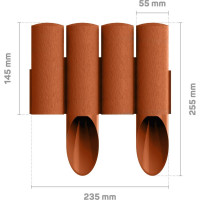 Огородная палисада, кирпичная Cellfast STANDARD 34-043
