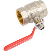 Шаровой полнопроходной кран PRO AQUA В-В ручка рычаг 1 1/4 FWL51-f32-f32x