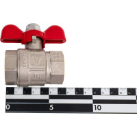 Шаровой полнопроходной кран PRO AQUA ручка-бабочка В-В 1 FWB63-f25-f25x