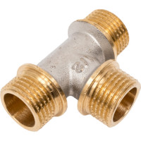 Латунный тройник PRO AQUA НР резьбовой 1/2 03-m15-m15-m15x