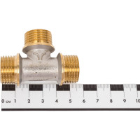 Латунный тройник PRO AQUA НР резьбовой 1/2 03-m15-m15-m15x