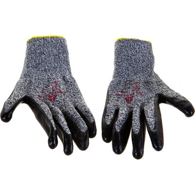 Перчатки Delta Plus VENICUTC03 (VENICUT43) трикотажные бесшовные с эластичной манжетой с нитриловым покрытием р. 07 VECUT43GRG307