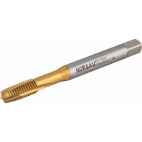 Машинный метчик М6х1 DIN371 6H TiN HSS-E, тип N, NORGAU 013066006