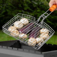 Объемная решетка-гриль PALISAD Camping хромированная, 305х235х55 мм 69559