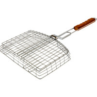 Объемная решетка-гриль PALISAD Camping хромированная, 305х235х55 мм 69559