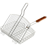 Объемная решетка-гриль PALISAD Camping хромированная, 305х235х55 мм 69559