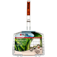 Объемная решетка-гриль PALISAD Camping хромированная, 305х235х55 мм 69559