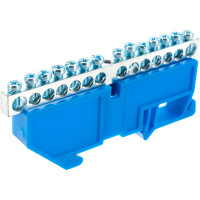 Нулевая шина EKF N 63.14 DIN изолятор никель 20 шт. sn1-63-14-d