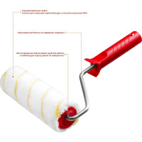 Малярный валик MIRAX POLYTEX Pro 03816-18