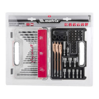 Набор сверл и бит PRO, 71 шт. MATRIX 725671