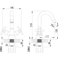 Смеситель Lemark Neo для раковины LM2207C