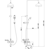 Смеситель Lemark Brava LM4762G для ванны и душа LM4762G