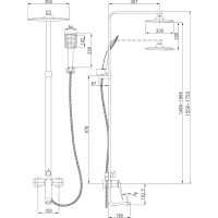 Смеситель Lemark Allegro LM5962CW для ванны и душа LM5962CW