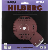 Диск алмазный отрезной Hilberg 350x25.4 Industrial Hard HI808