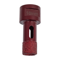 Коронка алмазная вакуумная по камню D18-15W-40L-M14 (18х40 мм; М14) MESSER 06-35-018