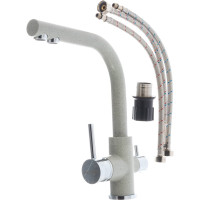 Смеситель для кухни Paulmark ESSEN, серый, Es213011-310