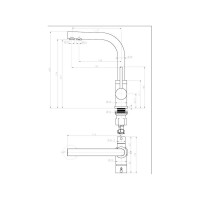 Смеситель для кухни Paulmark ESSEN, черный, Es213011-308