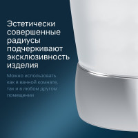 Отдельностоящий стеклянный диспенсер для жидкого мыла AM.PM Sensation, хром A3031900