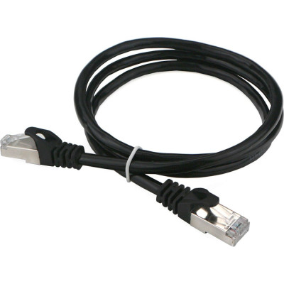 Патч-корд Cablexpert FTP кат.6, 1м, литой, многожильный чёрный PP6-1M/BK