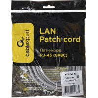 Многожильный патч-корд Cablexpert FTP кат.5e, 3м, литой, серый PP22-3m