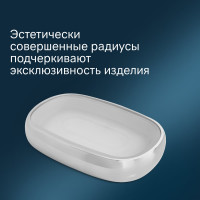Стеклянная мыльница AM.PM Sensation отдельно стоящая, хром A3031200