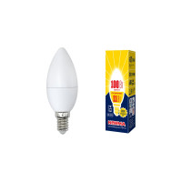 Светодиодная лампа Volpe LED-C37-11W/WW/E14/FR/NR. Форма свеча, матовая. UL-00003812