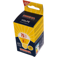 Светодиодная лампа Volpe LED-G45-9W/WW/E27/FR/NR. Форма шар, матовая. UL-00003829