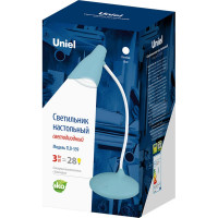 Настольный светильник Uniel TLD-559 Blue/LED/280Lm/5000K/Dimmer, UL-00004142