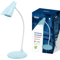 Настольный светильник Uniel TLD-559 Blue/LED/280Lm/5000K/Dimmer, UL-00004142