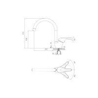 Смеситель GRANULA 1024bl