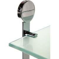 Двухъярусная полка Artwelle 40 cm матовое стекло; хром HAR 037