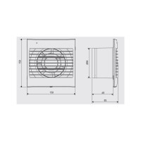 Вытяжной вентилятор Soler&Palau Decor 100CD 03-0103-002