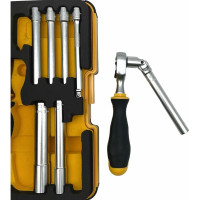 Набор стержней M-TEC с трещоткой и отверткой 1/4" Felo ERGONIC в кейсе, 10 шт 05781006