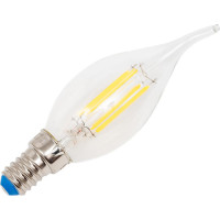 Светодиодная лампа Uniel Форма свеча на ветру Серия Sky LED-CW35-9W/4000K/E14/CL PLS02WH UL-00005169