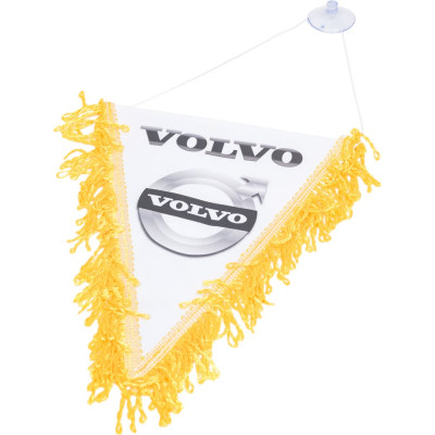 Треугольный вымпел VOLVO с девушкой фон белый SKYWAY S05101084