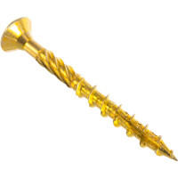 Шуруп Rusconnect CS 06060 с/нарез. д/дерева, потай, 6х60, 200 шт. Желтый цинк 310606