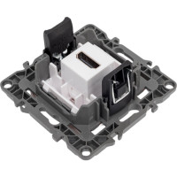 Розетка ЭРА 12-3114-15 HDMI, IP20, 12, перламутр Б0027490