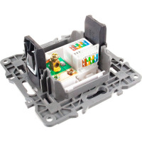 Розетка ЭРА 14-3110-05 RJ45 TV, IP20, антрацит Б0034318